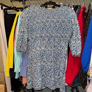 Magnolia Blue and White Floral Tunic